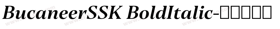 BucaneerSSK BoldItalic字体转换